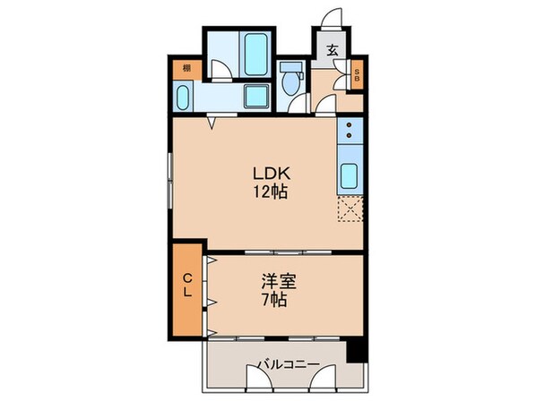 ﾗｲｵﾝｽﾞﾏﾝｼｮﾝ江戸堀第２(202)の物件間取画像